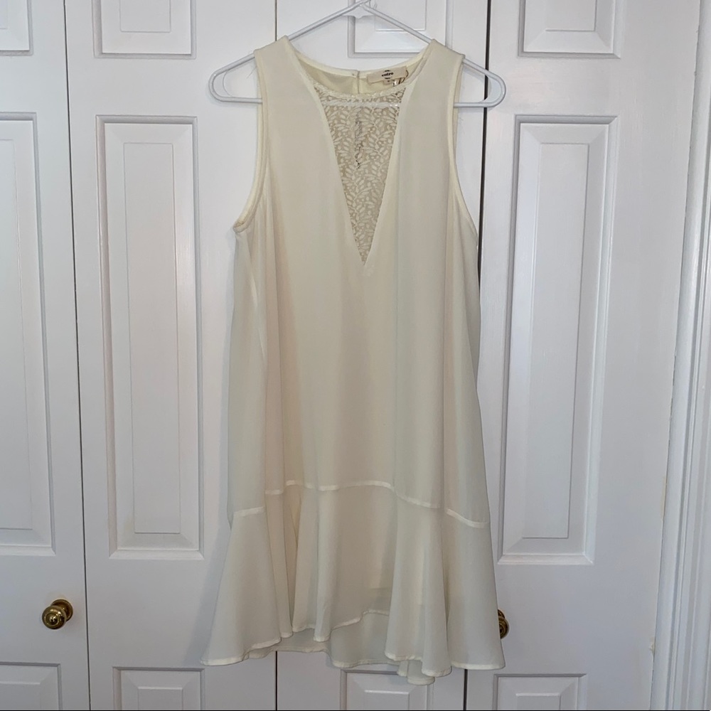 Cream Sleeveless Dress